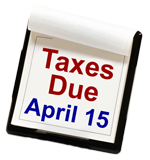 April 15 is the normal tax deadline, Royal Taxes, tax preparation